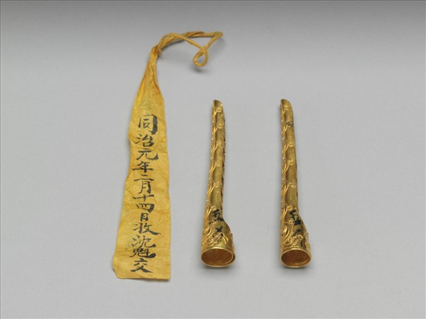 鍍金錢紋指甲套