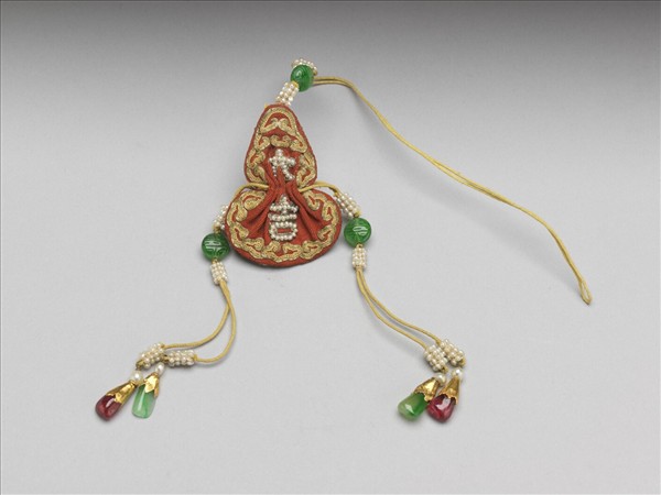 嵌珠大吉葫蘆式荷包