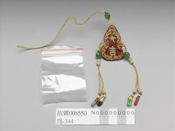 嵌珠大吉葫蘆式荷包