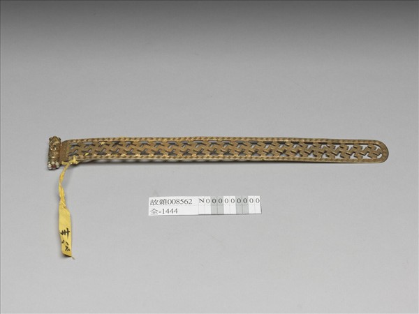 鍍金鏤空萬福扁方