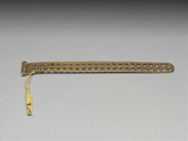 鍍金鏤空萬福扁方