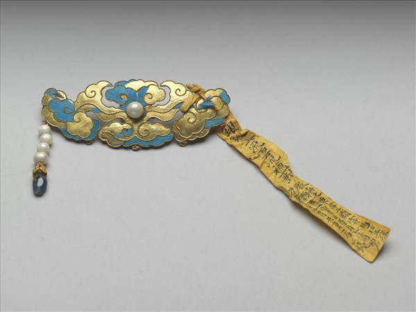 銀鍍金流雲流蘇結子