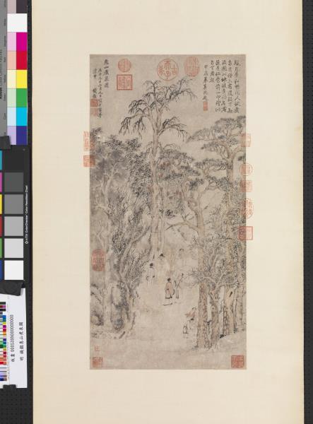 明錢穀惠山煮泉圖　軸