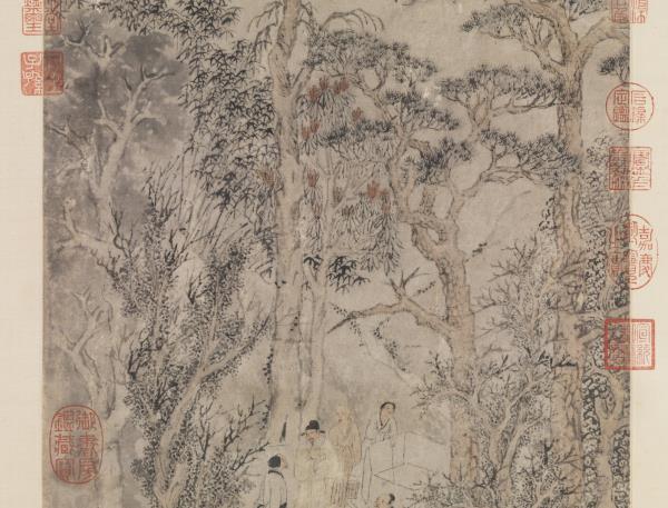 明錢穀惠山煮泉圖　軸