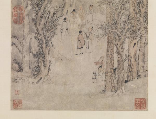 明錢穀惠山煮泉圖　軸