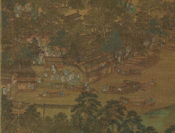 明仇英虎邱圖　軸