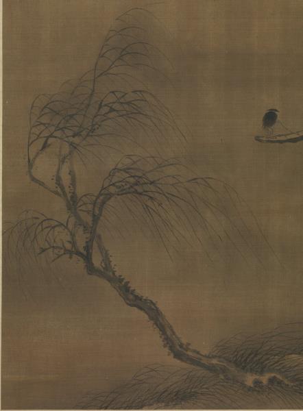 明宣宗烟波捕魚　軸