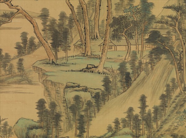 清王敬銘山水　軸