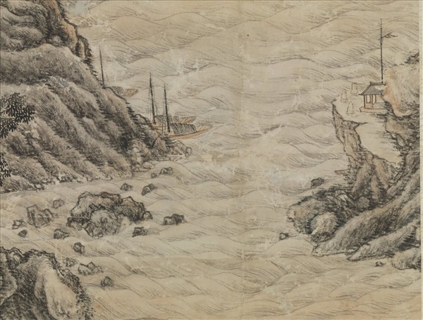 清董邦達畫杜甫詩意高宗御題　軸