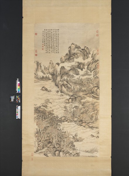 清董邦達畫杜甫詩意　軸