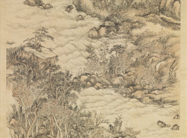 清董邦達畫杜甫詩意　軸