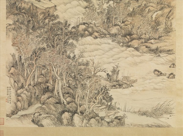 清董邦達畫杜甫詩意　軸