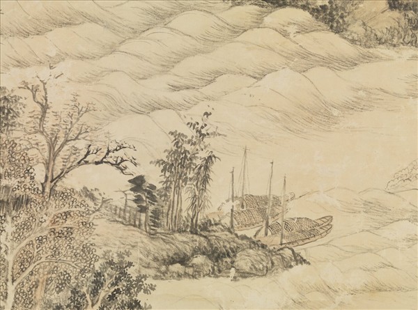 清董邦達畫杜甫詩意　軸