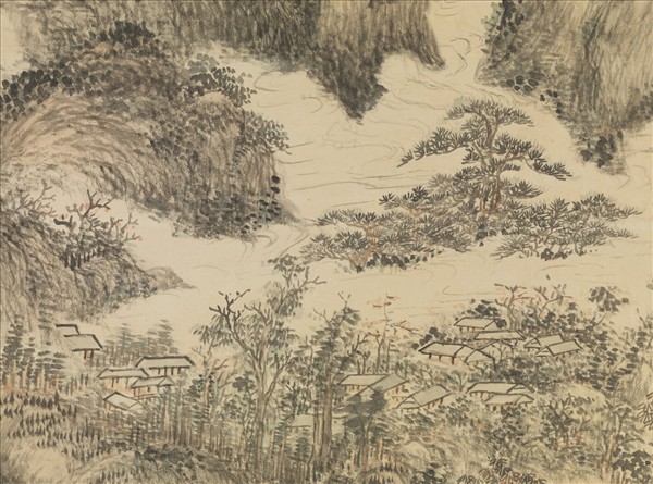 清董邦達畫杜甫詩意　軸