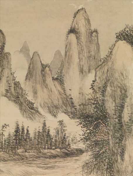 清董邦達畫杜甫詩意　軸