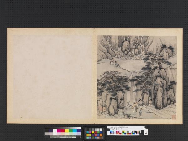 明沈周摹古　冊　仿范寬筆法