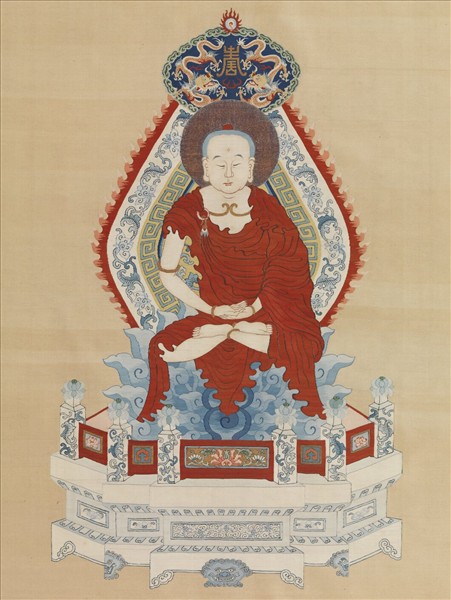 清御製贊緙絲無量壽佛　軸