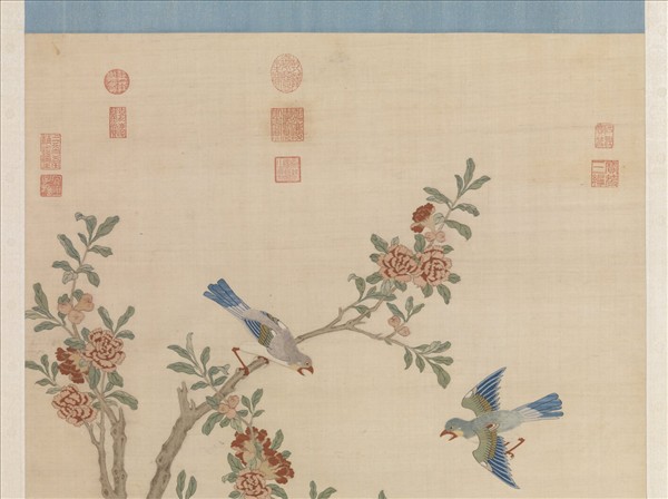 明緙絲花鳥　軸