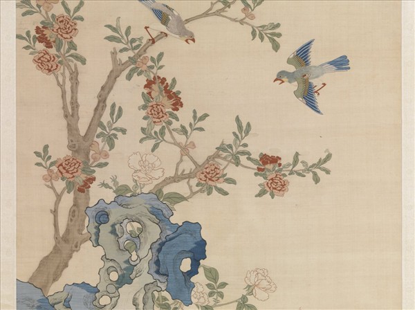 明緙絲花鳥　軸