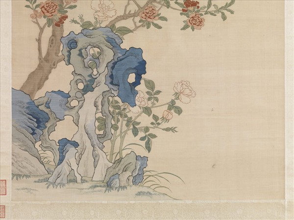 明緙絲花鳥　軸