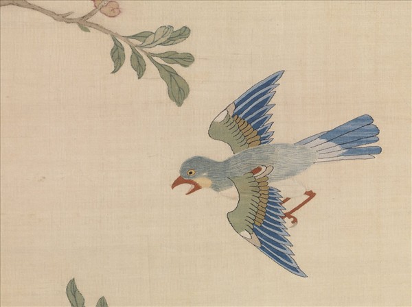 明緙絲花鳥　軸