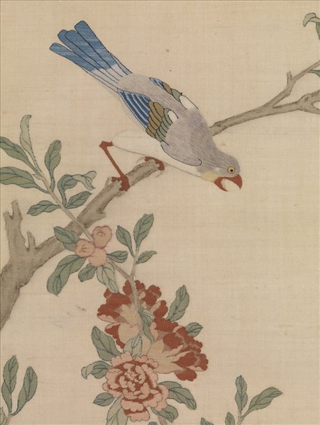 明緙絲花鳥　軸