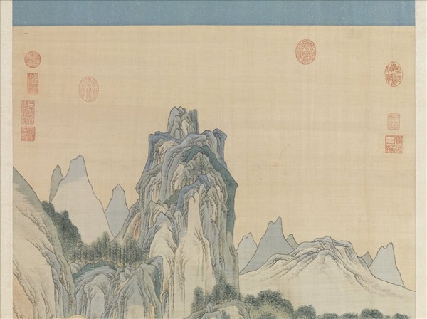 清無名氏緙絲山水（審定乾隆）