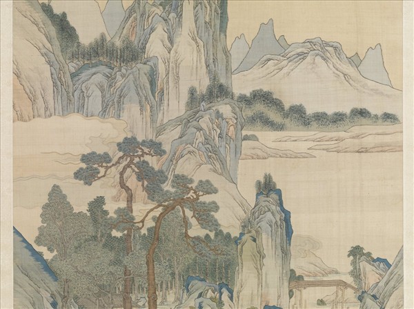 清無名氏緙絲山水（審定乾隆）