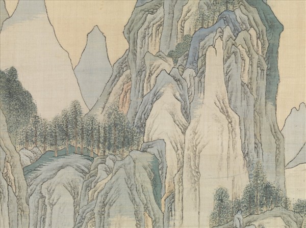 清無名氏緙絲山水（審定乾隆）