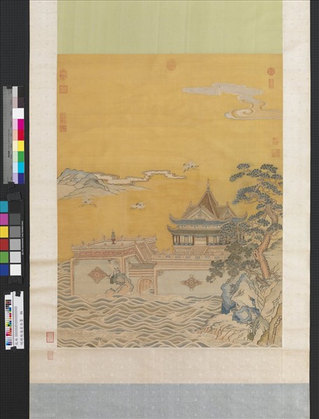 明緙絲海屋添籌　軸