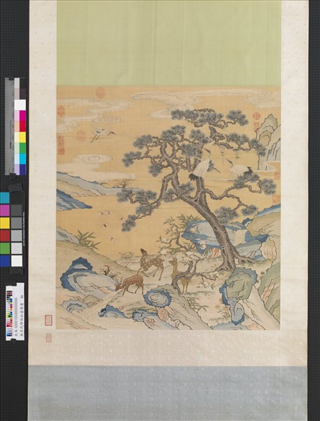 無名氏緙絲仙壺集慶　軸