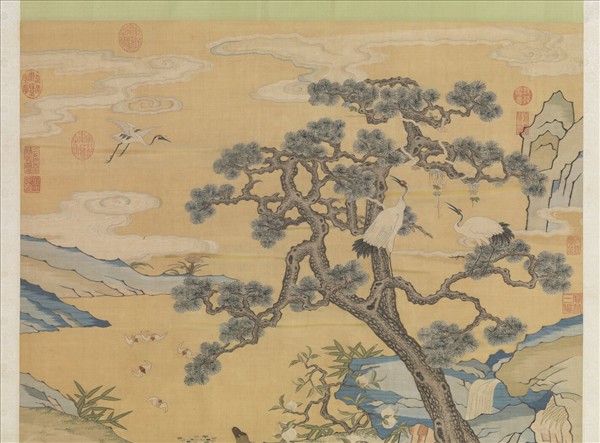 無名氏緙絲仙壺集慶　軸