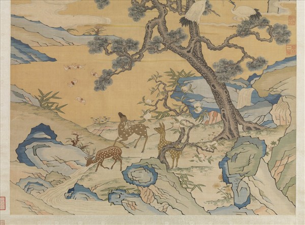 無名氏緙絲仙壺集慶　軸