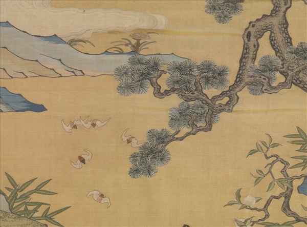 無名氏緙絲仙壺集慶　軸