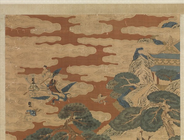 緙絲祝壽圖　軸