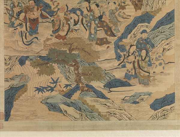 緙絲祝壽圖　軸