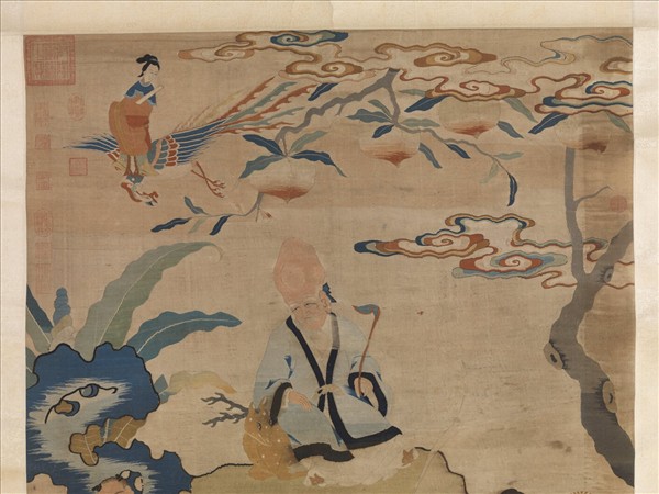 宋緙絲群仙祝壽　軸