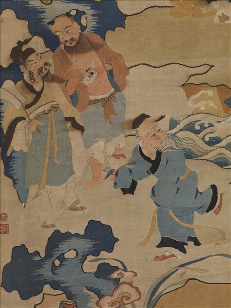 宋緙絲群仙祝壽　軸