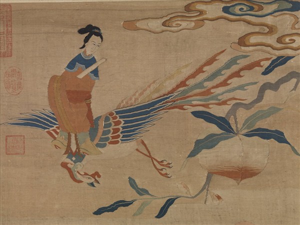 宋緙絲群仙祝壽　軸