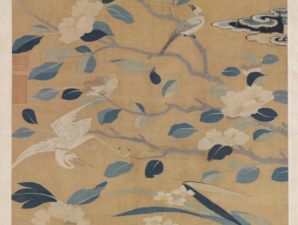 宋緙絲花卉翎毛　軸