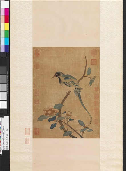 宋緙絲春光長壽　軸