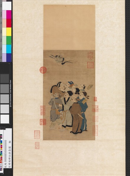 宋緙絲群仙拱壽圖　軸