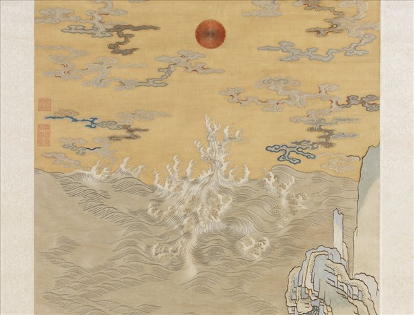 宋繡咸池浴日圖　軸