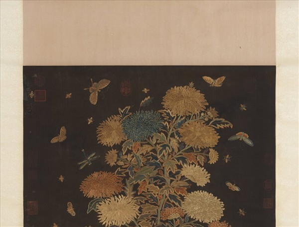 宋繡菊花廉（一）　軸