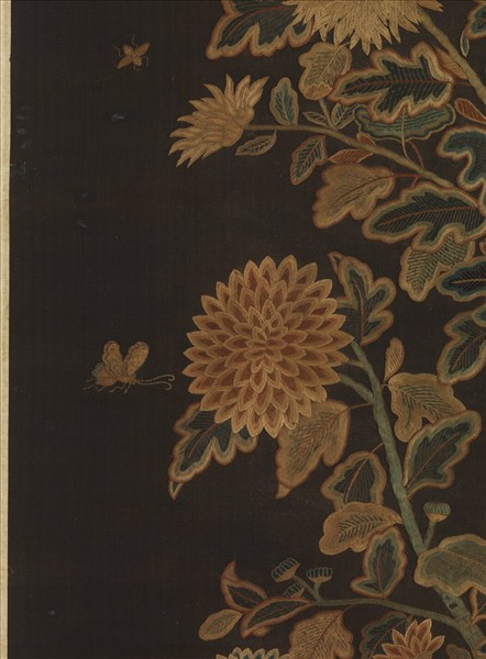 宋繡菊花廉（二）　軸