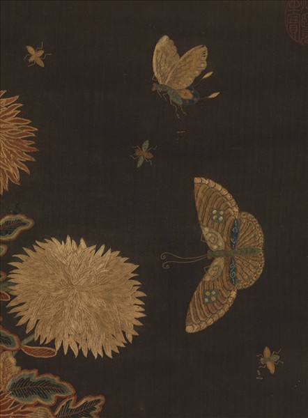 宋繡菊花廉（二）　軸