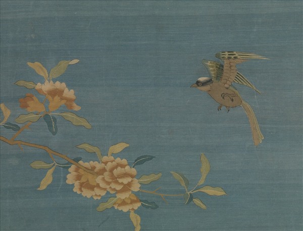 宋緙絲文石錦雞　軸