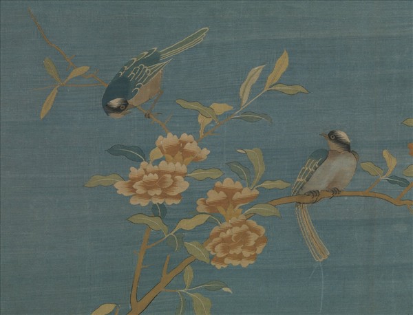 宋緙絲文石錦雞　軸