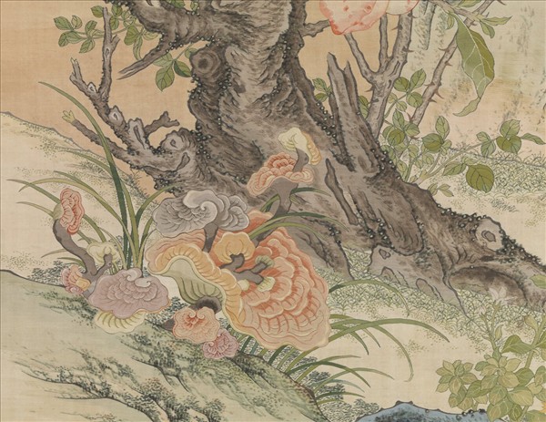 清緙絲群芳祝壽　軸