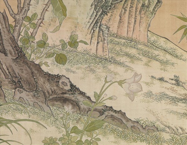 清緙絲群芳祝壽　軸